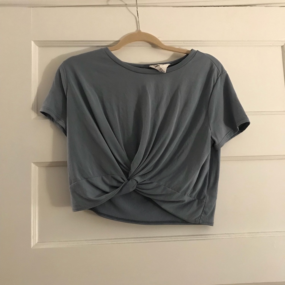 Blue Crop Top